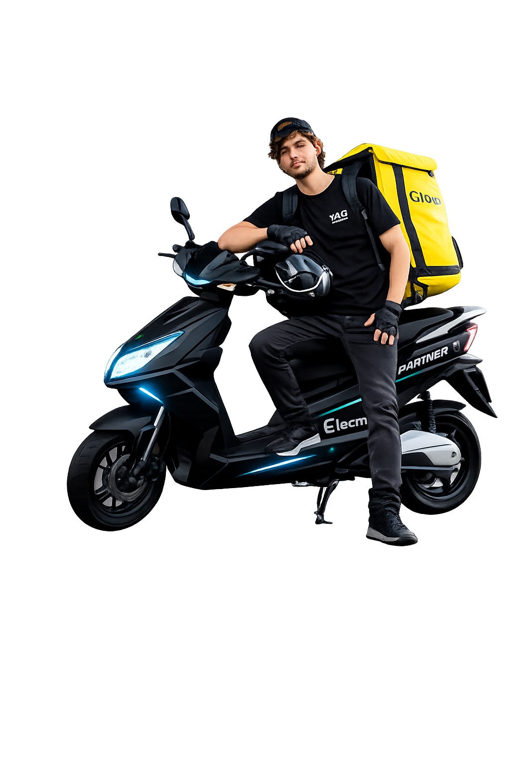 Kurier na skuterze elektrycznym – AG Partner